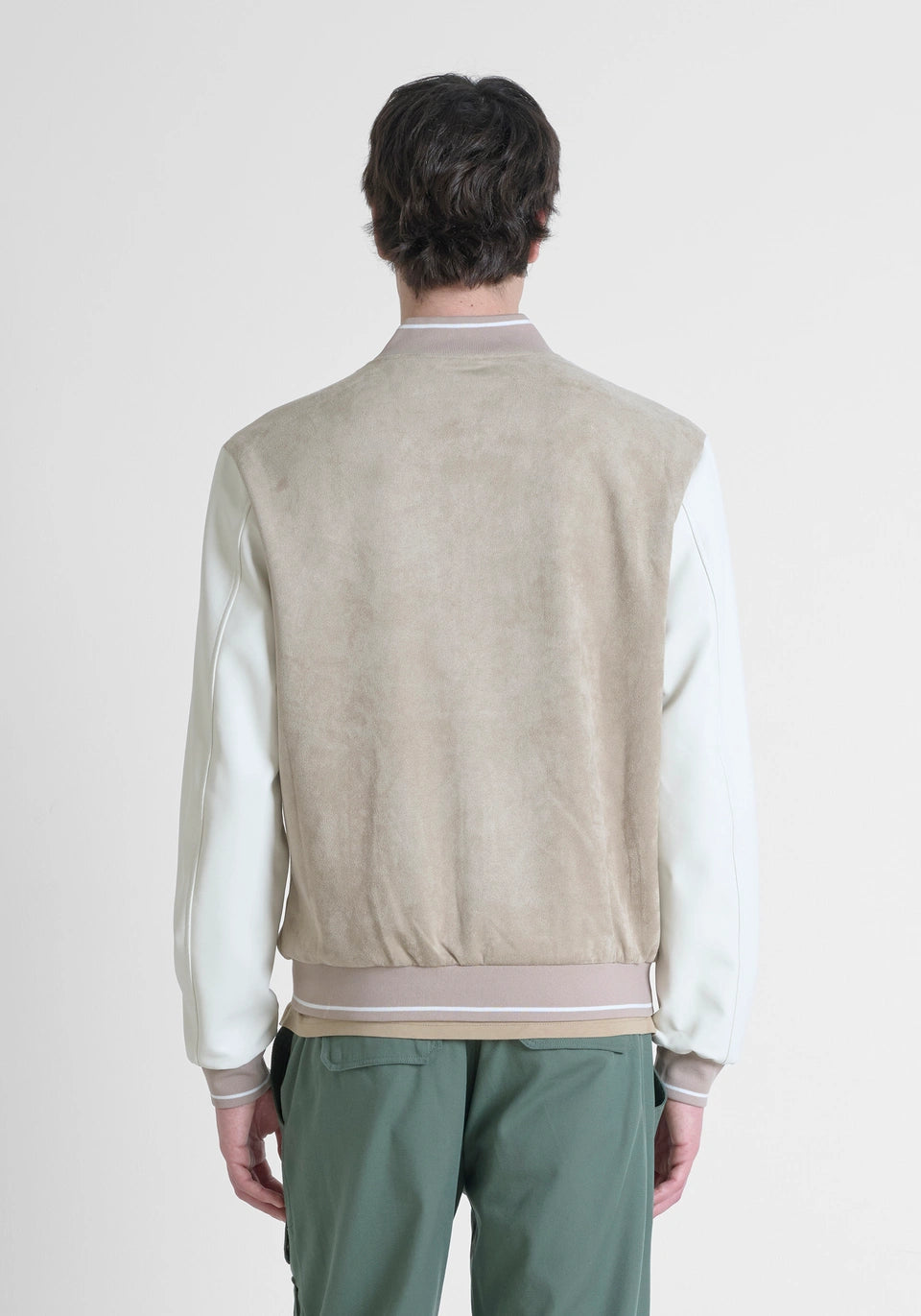 Moletom regular-fit em camurça